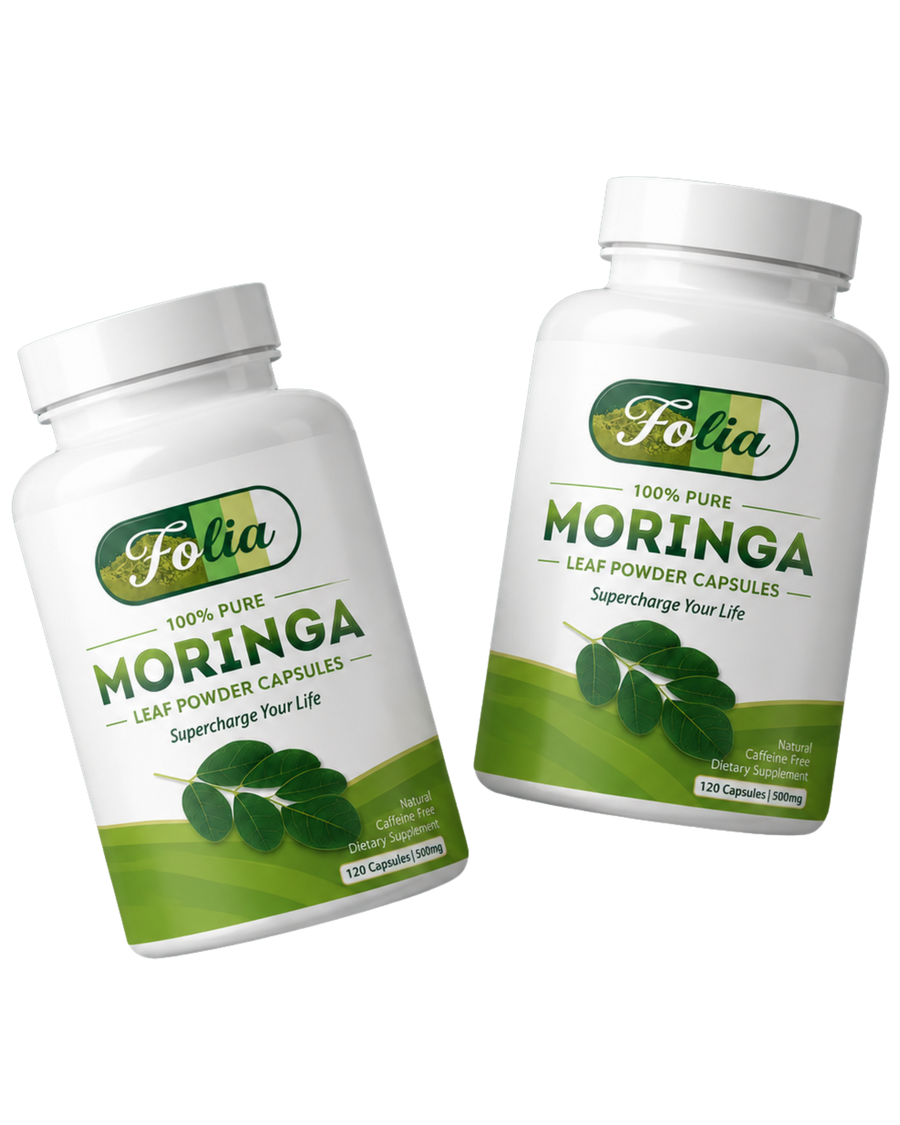 Folia Moringa — single-ingredient capsule bottle